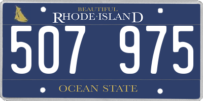 RI license plate 507975