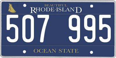 RI license plate 507995