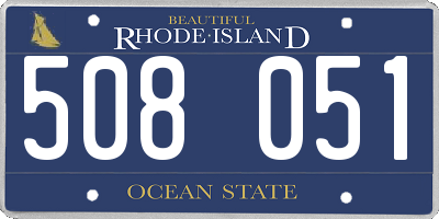 RI license plate 508051
