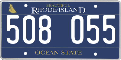 RI license plate 508055
