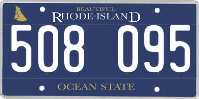 RI license plate 508095