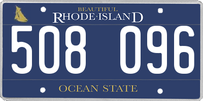 RI license plate 508096