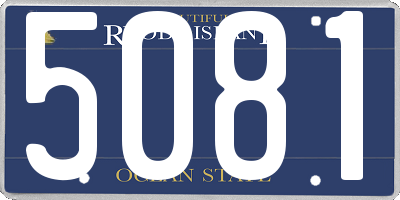 RI license plate 5081