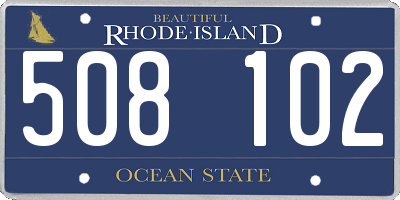 RI license plate 508102