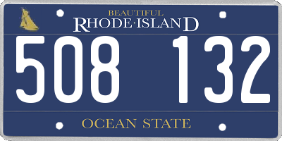RI license plate 508132