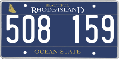 RI license plate 508159