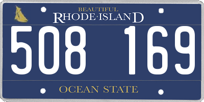 RI license plate 508169