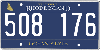 RI license plate 508176