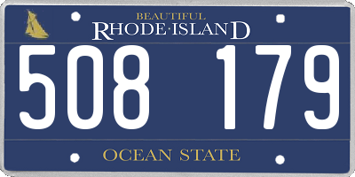 RI license plate 508179
