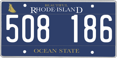 RI license plate 508186
