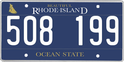 RI license plate 508199