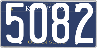 RI license plate 5082