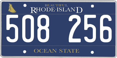 RI license plate 508256