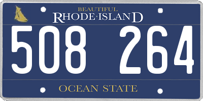 RI license plate 508264
