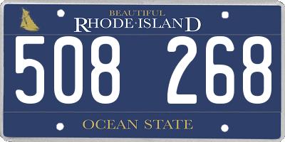 RI license plate 508268