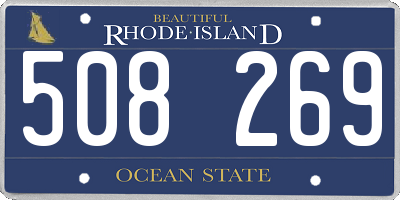 RI license plate 508269