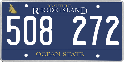 RI license plate 508272