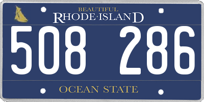 RI license plate 508286