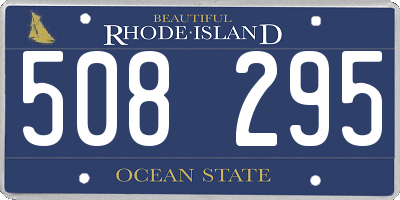 RI license plate 508295
