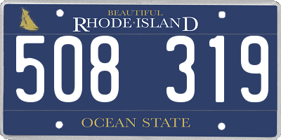 RI license plate 508319