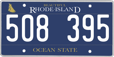 RI license plate 508395