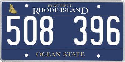 RI license plate 508396