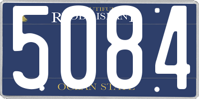 RI license plate 5084