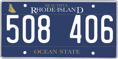RI license plate 508406