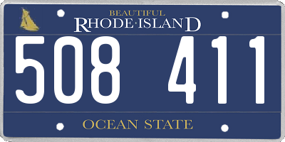 RI license plate 508411