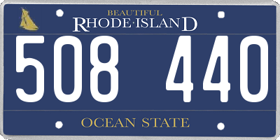 RI license plate 508440