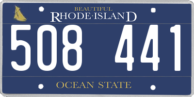 RI license plate 508441
