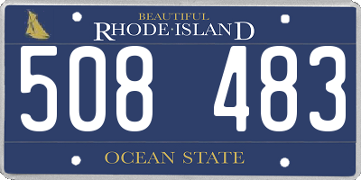 RI license plate 508483