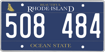 RI license plate 508484
