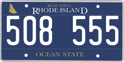 RI license plate 508555