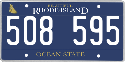 RI license plate 508595
