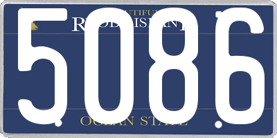 RI license plate 5086