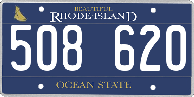 RI license plate 508620