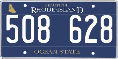 RI license plate 508628