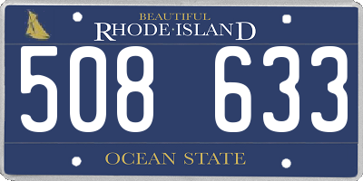 RI license plate 508633