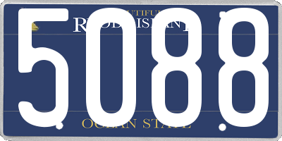 RI license plate 5088