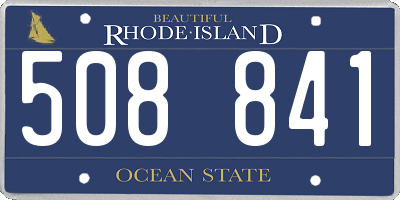 RI license plate 508841
