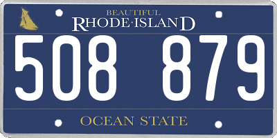 RI license plate 508879
