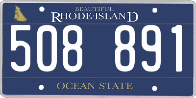 RI license plate 508891