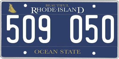 RI license plate 509050