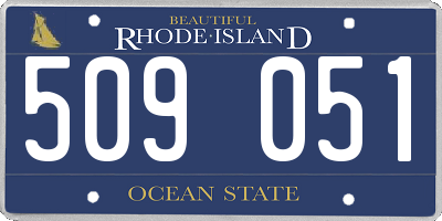 RI license plate 509051