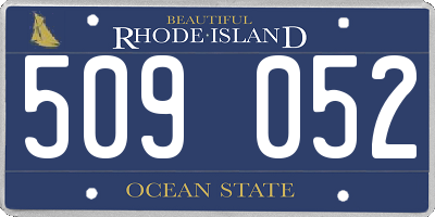 RI license plate 509052