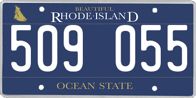 RI license plate 509055