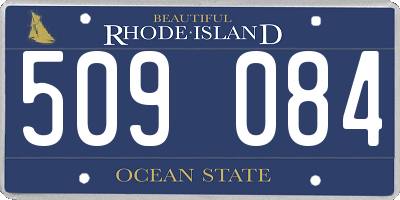 RI license plate 509084