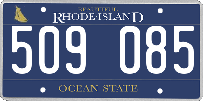 RI license plate 509085