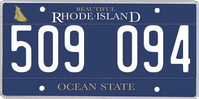 RI license plate 509094